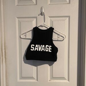 Savage Barbell Black Sports Bra